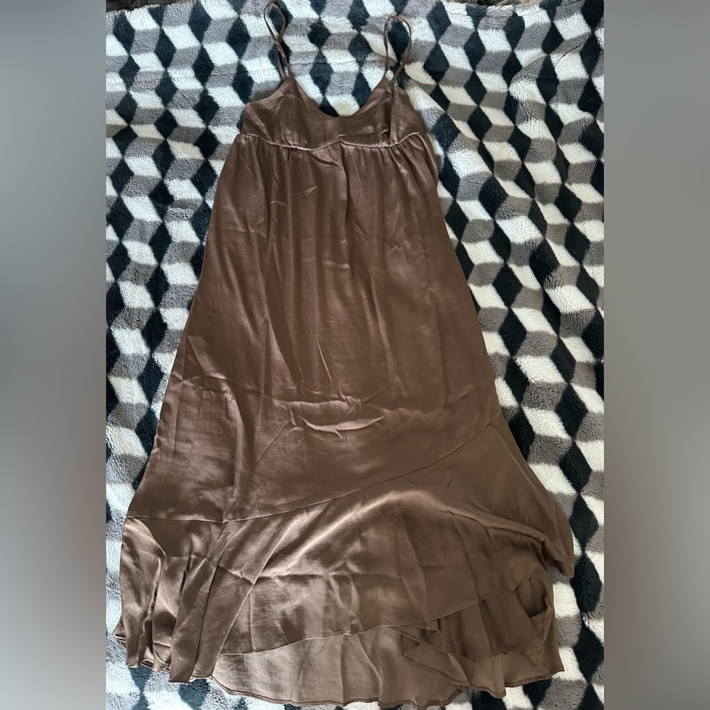 Gelato Pique Brown Cami Women's Dress Maxi
